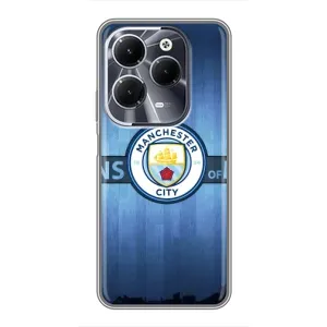 Силиконовые Чехлы принт Футбол на Infinix Hot 40 (ManCity)