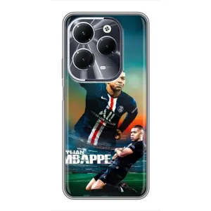 Чехол (TPU) с Футболистом на Infinix Hot 40 (MBAPPE)
