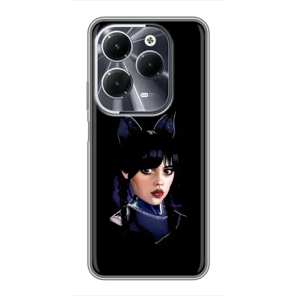 Чехол с рисунком «Милая Уэнсдей» для Infinix Hot 40 Чехол с рисунком «Милая Уэнсдей» для Infinix Hot 40