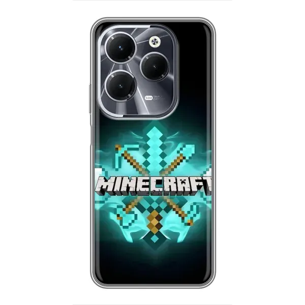 Чехол с рисунком «MineCraft 2» для Infinix Hot 40