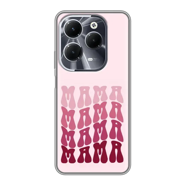 Чехол с рисунком «Надпись мама» для Infinix Hot 40 Чехол с рисунком «Надпись мама» для Infinix Hot 40