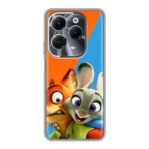 Чехлы ЗВЕРОПОЛИС для Infinix Hot 40 (Ник и Хопс)