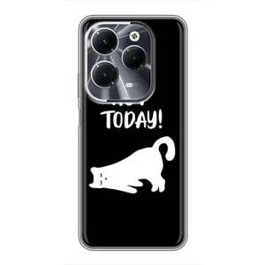 Бампер с изображением Котиков для Инфиникс ХОТ 40 (Not Today)