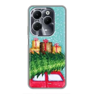 Чехол Новогодняя Елка на Infinix Hot 40 (Новогодние подарки)