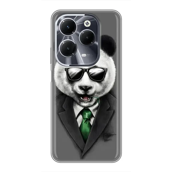 Чехол с рисунком «Панда в очках» для Infinix Hot 40 Чехол с рисунком «Панда в очках» для Infinix Hot 40