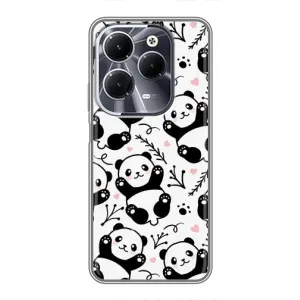 Чехлы с Пандами на Infinix Hot 40 (Пандочки)