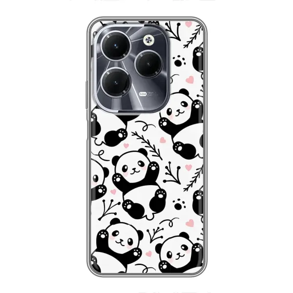 Чехол с рисунком «Пандочки» для Infinix Hot 40 Чехол с рисунком «Пандочки» для Infinix Hot 40