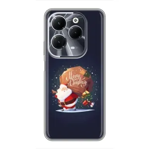 Чехол Санта Клаус для Infinix Hot 40 (Подарки от Санты)