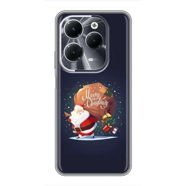 Чехол с рисунком «Подарки от Санты» для Infinix Hot 40 Чехол с рисунком «Подарки от Санты» для Infinix Hot 40