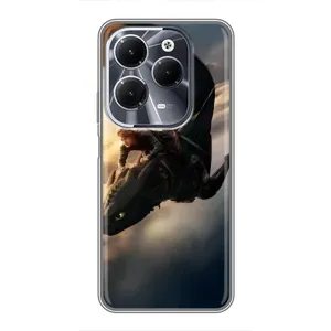 Чехол дракон Беззубик для Infinix Hot 40 (Полет Беззубика)