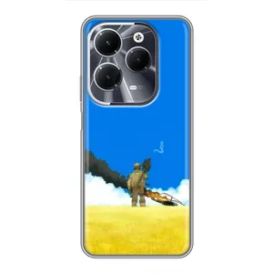 Чехлы на военную тематику для Infinix Hot 40 (Попадание)