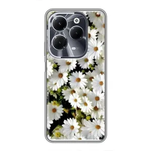 Чохол з ромашками на Infinix Hot 40 (Рамка в ромашках)