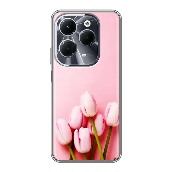 Чехол с рисунком «Розовые тюльпаны» для Infinix Hot 40 Чехол с рисунком «Розовые тюльпаны» для Infinix Hot 40