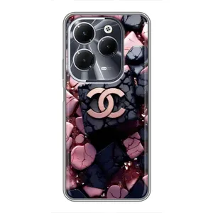 Чохол (Dior, Prada, YSL, Chanel) для Infinix Hot 40 (Шанель)