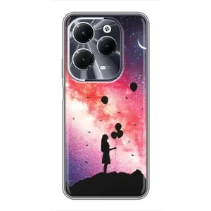 Силіконові Чохли Коханій людині для Infinix Hot 40 (Кулі в небі)