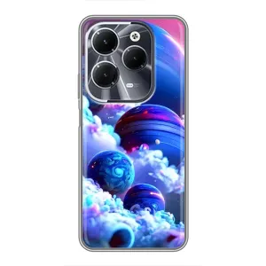 Чохли КОСМОС на Infinix Hot 40 (Сині планети)