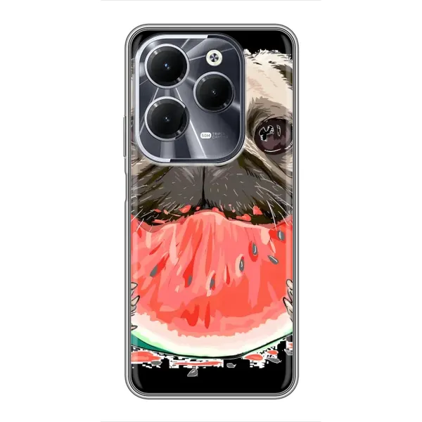 Чехол с рисунком «Смешной Мопс» для Infinix Hot 40 Чехол с рисунком «Смешной Мопс» для Infinix Hot 40