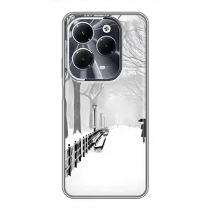 Чехлы на Новый Год Infinix Hot 40 (Снегом замело)