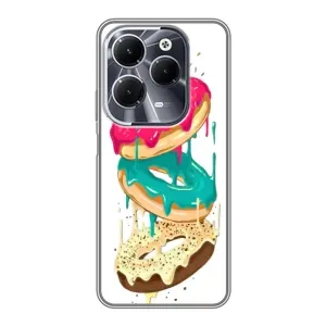 Чехол с изображением вкусной еды для Infinix Hot 40 (Сочные пончики)