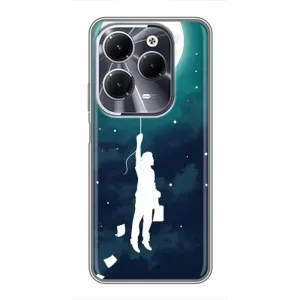 Чохол (ТПУ) з планетами на Infinix Hot 40 (To The moon)