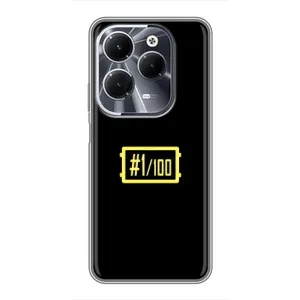 Чехол (TPU) с картинкой "Лого Пабг" на Инфиникс ХОТ 40 (ТОП 1)