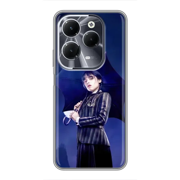 Чехол с рисунком «Уэнсдей с зонтом» для Infinix Hot 40 Чехол с рисунком «Уэнсдей с зонтом» для Infinix Hot 40