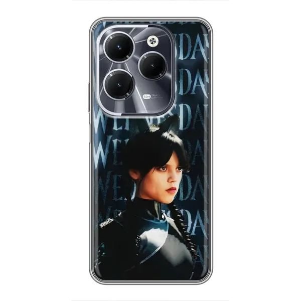 Чехол с рисунком «Уэнздей с ушками» для Infinix Hot 40 Чехол с рисунком «Уэнздей с ушками» для Infinix Hot 40