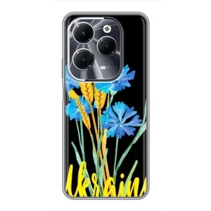 Чохол на Infinix Hot 40 (Український дизайн) (Україна в квітах)