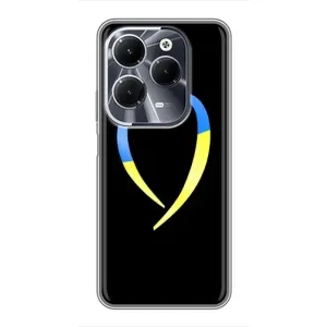 Силиконовый Чехол на Infinix Hot 40 (Я-Украина) (Украинское сердце)