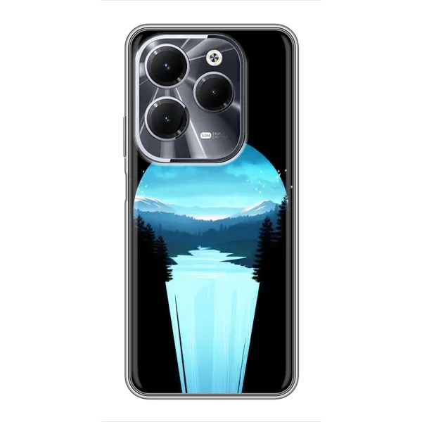 Чехол с рисунком «Синий Водопад» для Infinix Hot 40 Чехол с рисунком «Синий Водопад» для Infinix Hot 40