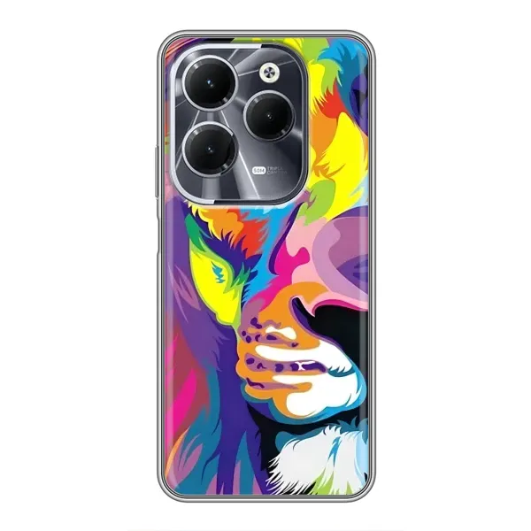Чехол с рисунком «Яркий Лев» для Infinix Hot 40 Чехол с рисунком «Яркий Лев» для Infinix Hot 40