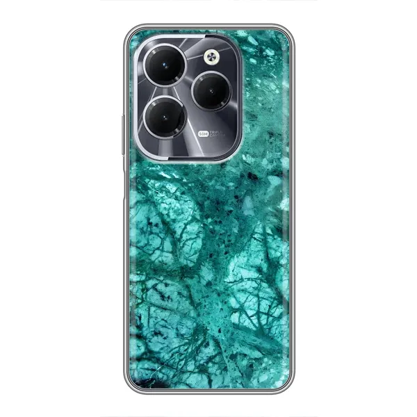 Чехол с рисунком «Зеленый мрамор» для Infinix Hot 40