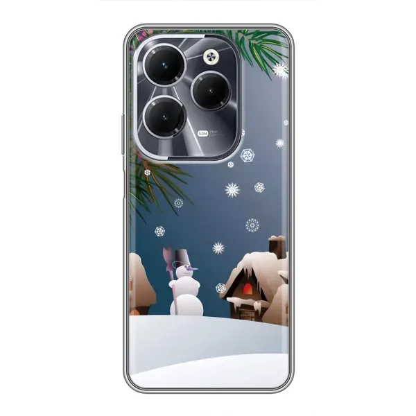Чехол с рисунком «Зима» для Infinix Hot 40