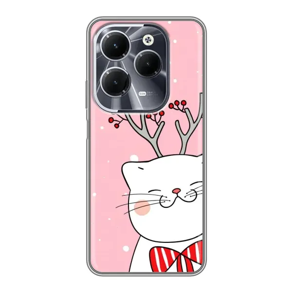 Чехол с рисунком «Зимний кот» для Infinix Hot 40 Чехол с рисунком «Зимний кот» для Infinix Hot 40
