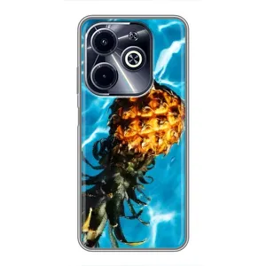 Чохол з зображенням смачної їжі для Infinix Hot 40i (Ананас)