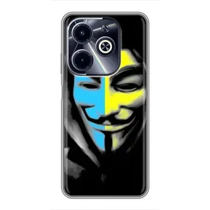 Чехол с Украинской символикой на Инфиникс ХОТ 40i (Анонимус патриот)