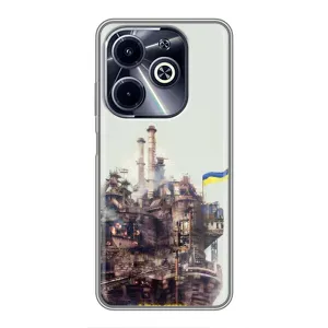 Чехлы на военную тематику для Infinix Hot 40i (Азовсталь)