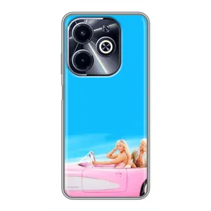Силіконовый Чохол Барбі фільм на Infinix Hot 40i (Барбі і Кен)