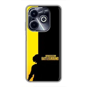 Чохол (TPU) з картинкою "Лого Пабг" на Інфінікс ХОТ 40i (Battlegrounds)