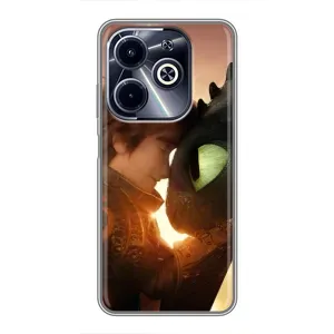 Чехол дракон Беззубик для Infinix Hot 40i (Беззубик и Иккинг)
