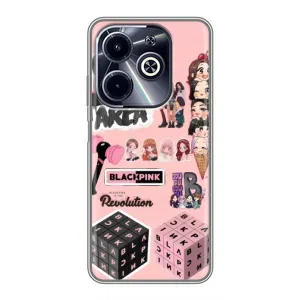 Чохли з картинкою для Infinix Hot 40i (BLACK PINK колаж)