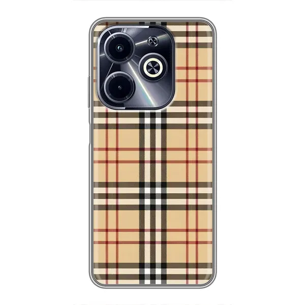 Чехол с рисунком «Burberry стиль» для Infinix Hot 40i