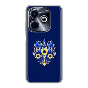 Чехол Укр Символика для Infinix Hot 40i (Цветущий Герб)