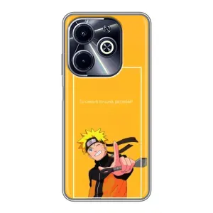 Чехлы с принтом Наруто на Infinix Hot 40i (Даттебаё)
