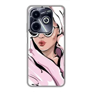Чохол з картинкою Модні Дівчата Infinix Hot 40i (Дівчина в халаті)