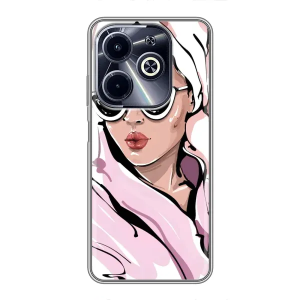 Чехол с рисунком «Девушка в халате» для Infinix Hot 40i Чехол с рисунком «Девушка в халате» для Infinix Hot 40i