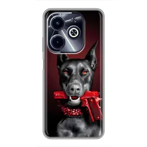 Чохол ДОБЕРМАН для Infinix Hot 40i (Доберман злий)