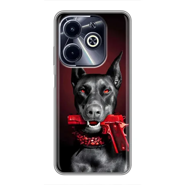Чехол с рисунком «Доберман злой» для Infinix Hot 40i Чехол с рисунком «Доберман злой» для Infinix Hot 40i