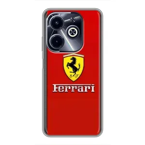 Силіконовий бампер з картинкою машини на Infinix Hot 40i (Ferrari Logo)