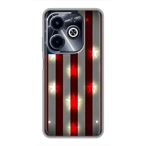 Чехол Флаг USA для Infinix Hot 40i (Флаг США 2)